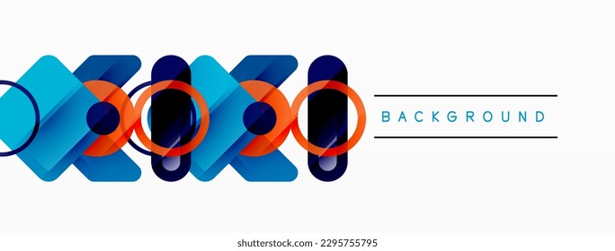 Colorful geometric abstract background. Minimal triangle and square shapes composition