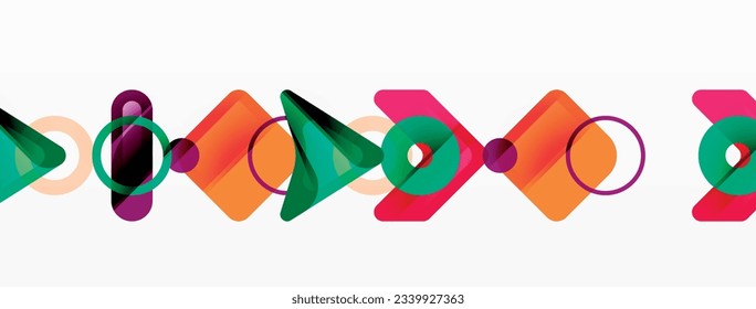 Colorful geometric abstract background. Minimal triangle and square shapes composition