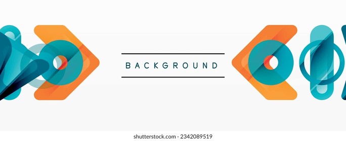 Colorful geometric abstract background. Minimal triangle and square shapes composition