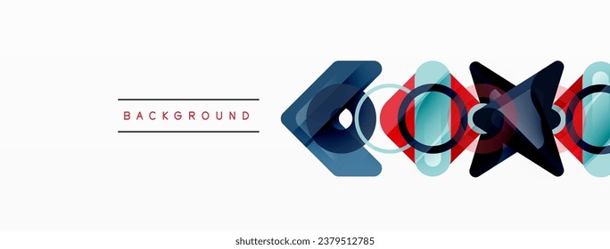 Colorful geometric abstract background. Minimal triangle and square shapes composition
