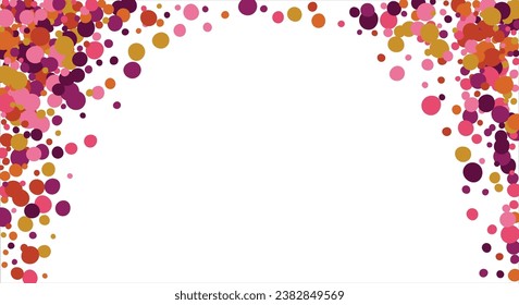 Colorful geometric abstract background. Overlapping colorful circles. Modern elegance, bright fashion background. For card, banner, poster, flyer, and web. Vector illustration
