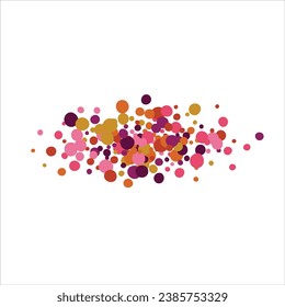 Colorful geometric abstract background. Overlapping colorful circles. Modern elegance, bright fashion background. For card, banner, poster, flyer, and web. Vector illustration