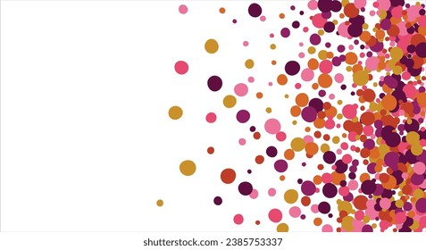 Colorful geometric abstract background. Overlapping colorful circles. Modern elegance, bright fashion background. For card, banner, poster, flyer, and web. Vector illustration