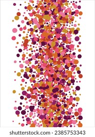 Colorful geometric abstract background. Overlapping colorful circles. Modern elegance, bright fashion background. For card, banner, poster, flyer, and web. Vector illustration