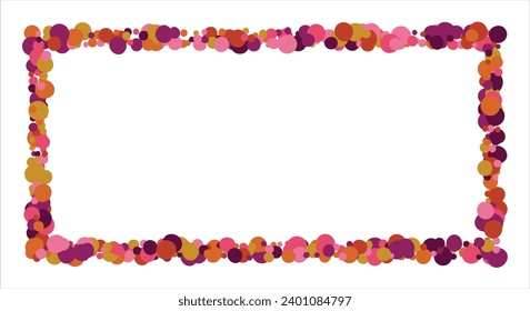 Colorful geometric abstract background. Overlapping colorful circles. Modern elegance, bright fashion background. For card, banner, poster, flyer, and web Vector