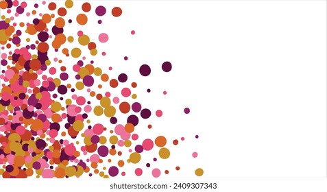 Colorful geometric abstract background. Overlapping colorful circles. Modern elegance, bright fashion background. For card, banner, poster, flyer, and web. Vector illustration