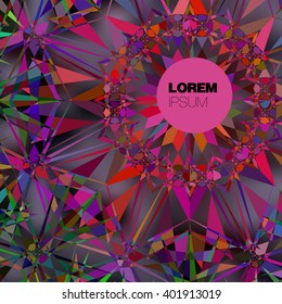 Colorful geometric abstract background with shapes and colors. Multicolor vector background.