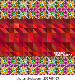 Colorful geometric abstract background with squares. Vector illustration. Eps 10