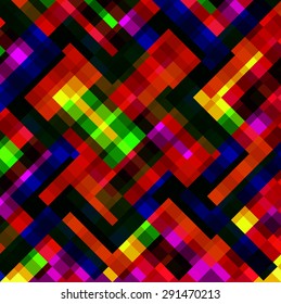Colorful geometric abstract background with squares. Vector illustration. Eps 10