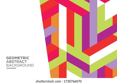 Colorful Geometric Abstract Background style