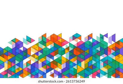 Colorful geometric abstract background. Template for wallpaper, banner, presentation, background