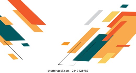Fondo abstracto geométrico colorido. Plantilla para cartel, telón de fondo, portada de libro, folleto y Ilustración vectorial. Eps 10
