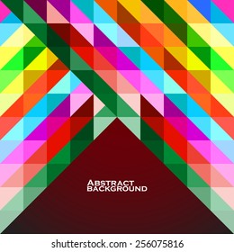 Colorful geometric abstract background with triangles. Vector illustration. Eps 10