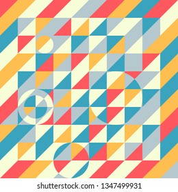Colorful geometric abstract background in vector