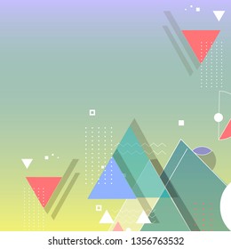 Colorful geometric abstract background vector