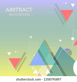 Vector de fondo abstracto geométrico colorido