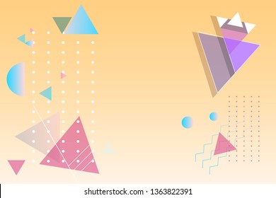 Vector de fondo abstracto geométrico colorido