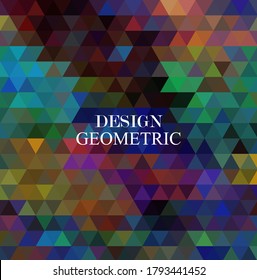 Colorful geometric abstract background. Vector of modern abstract geometric background