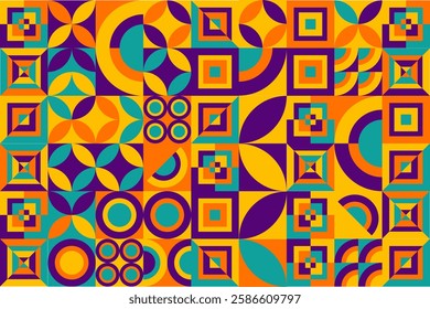 Colorful Geometric Abstract Background. Vibrant Abstract Patterns for Modern Design Projects