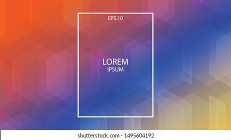 Colorful geometric abstract backgrounds. Combination of objects with Gradients. Abstract vector  