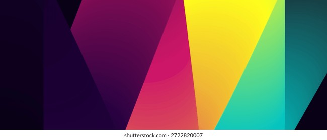 Colorful Geometric Abstract Design for Creative Projects
