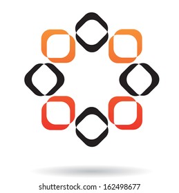 Colorful Geometric Abstract Icon