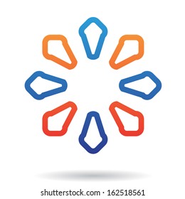 Colorful Geometric Abstract Icon