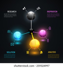Colorful Geometric Abstract Modern Background. Concept of Mobile Applications and Online Services Infographic.