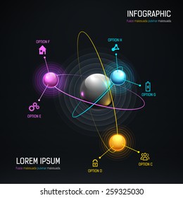 Colorful Geometric Abstract Modern Background. Concept of Mobile Applications and Online Services Infographic.