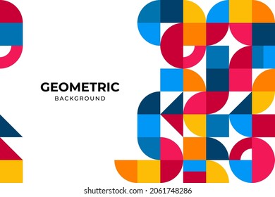 Colorful Geometric Abstract Pattern Background