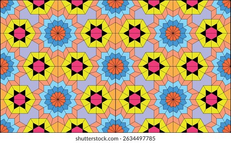 colorful geometric abstract pattern design