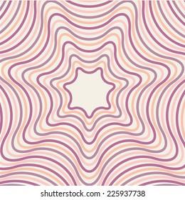 Colorful Geometric Abstract Pattern. Optical illusion. Vector.
