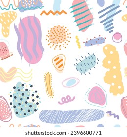 Colorful geometric, abstract pattern, seamless pattern, minimalistic, kids fabric, children fabric