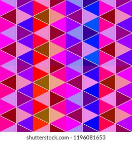 Colorful geometric abstract pattern vector. Seamless multicolor trendy fabric cloth with modern look for wallpaper, textile print, and illustration background.