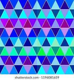 Colorful geometric abstract pattern vector. Seamless multicolor trendy fabric cloth with modern look for wallpaper, textile print, and illustration background.