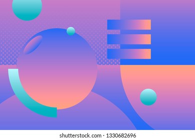 Vector de fondo con patrones geométricos abstractos coloridos
