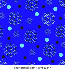 Colorful geometric abstract seamless background. Abstract geometric blue elements for design. Can be used for wallpaper, web page background, wrapping paper