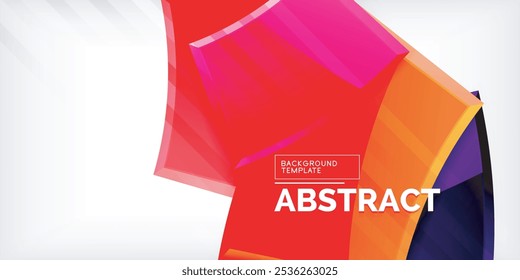 Formas abstratas geométricas coloridas. Ilustração Para Papel De Parede, Banner, Plano De Fundo, Cartão, Ilustração De Livro, Página Inicial