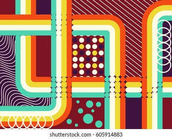 colorful geometric abstract vector background