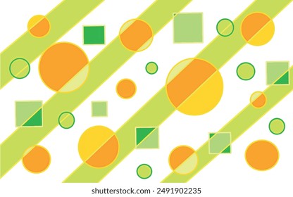 Colorful geometric abstraction with circles and lines texture background. Positive bright print for fabric, stationery, wallpaper, decor, children's print art. Wallpaper with geometric print vector. 