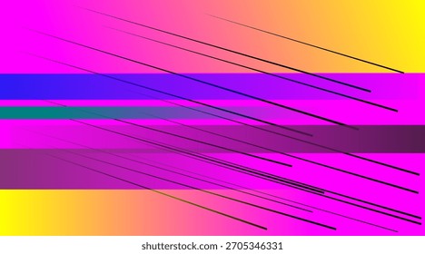 Abstracción geométrica colorida con líneas de movimiento