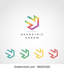  Colorful Geometric Arrow