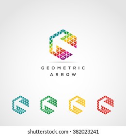  Colorful Geometric Arrow