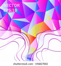 Colorful geometric background.