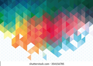 Colorful Geometric Background.