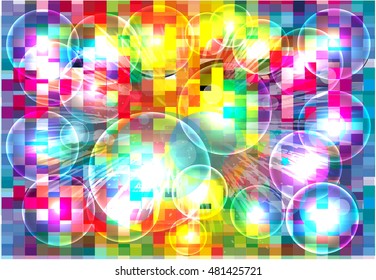 Colorful geometric background.