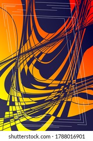 Fondo geométrico colorido. Resumen de la composición de las formas de fluido. Gráfico moderno para tablero de mensajes con elementos abstractos.
