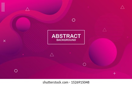 Colorful Geometric Background. Abstract liquid background. Fluid shapes composition. Minimal geometric background. Futuristic gradient. Pink Minimal Concept. Vector illustration