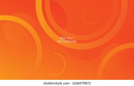 Colorful Geometric Background. Abstract geometric background with liquid shapes. Orange elements with fluid gradient. Orange minimal concept. Cool background design for posters. Vector illustration