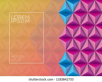 Colorful geometric background. Abstract texture template for the design of posters, brochures, postcards, creating presentations and catalogs. Eps 10 vector.